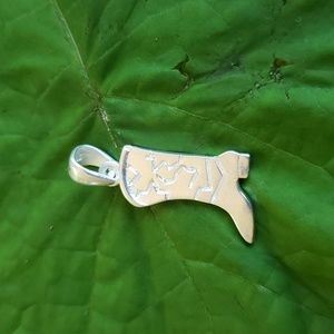 New .925 silver cowboy boot pendant.  Made in Mexico.